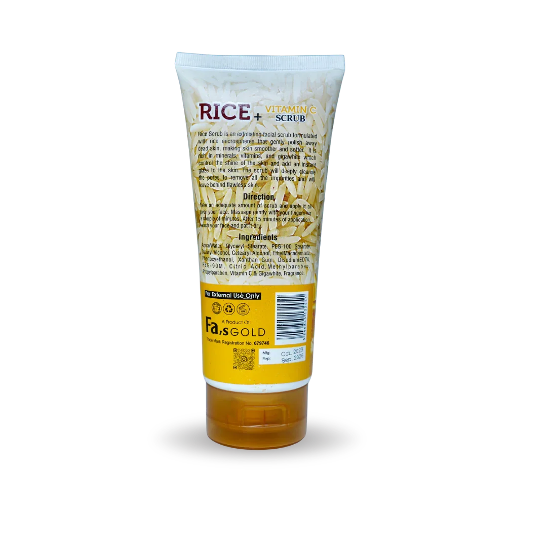 Rice + Vitamin C Scrub 200ml - Face Saver